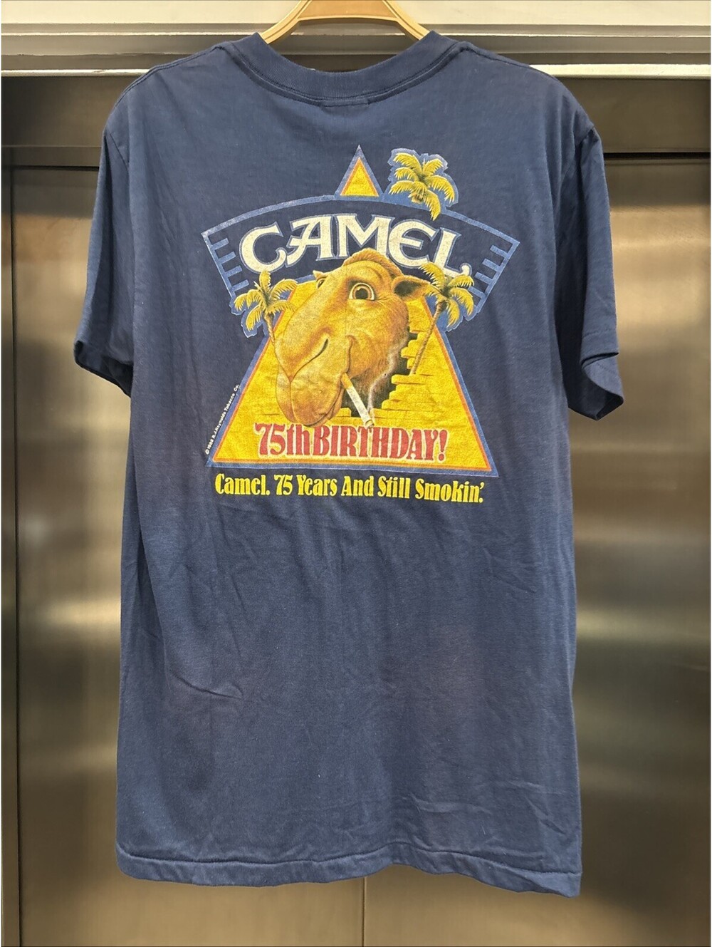 Vintage 1988 Camel Cigarettes 75th Birthday T-Shirt Sz L